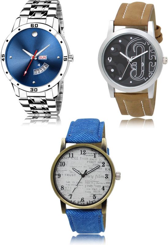 New latest Designer Combo of 3 Analog Watch - For Men 105-14-28