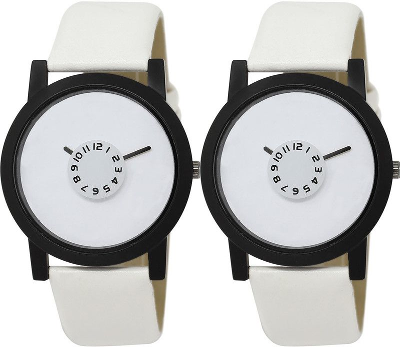combo watch Analog Watch - For Girls Classical Stylish Analogue White Color Boys And Men Watch - BL46.26-BL46.26 (Combo Of 2 )