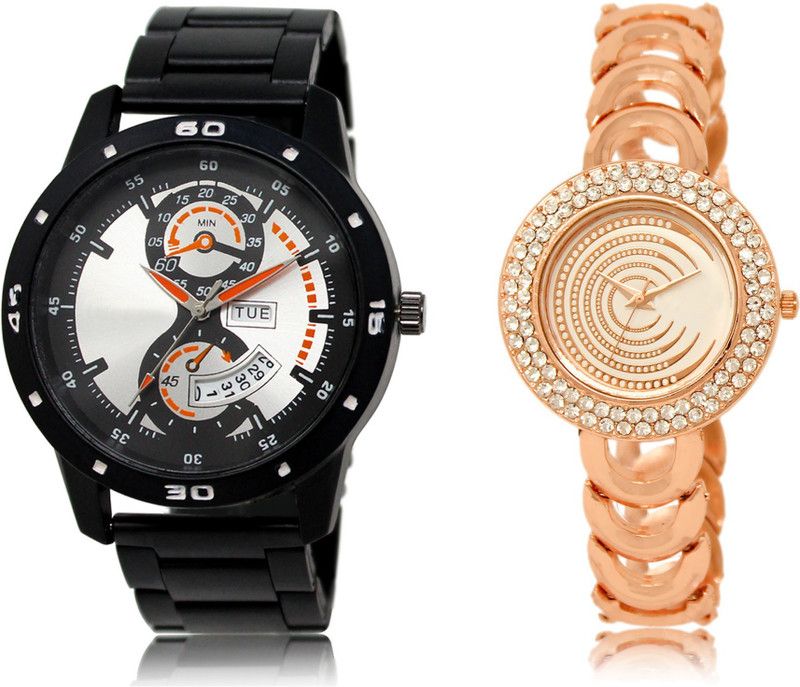 New Latest Designer Combo of 2 Analog Watch - For Couple LR107-LR202