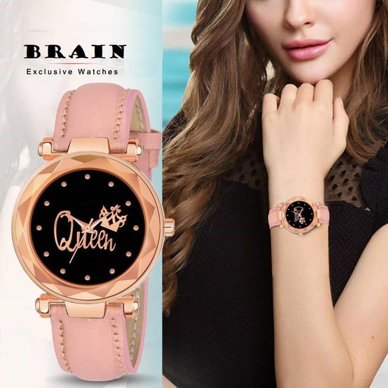 NEW QUEEN DIAL LETEST DESGIN MODIFIED QUEEN WATCH FOE GIRL Analog Watch - For Women BFW-606