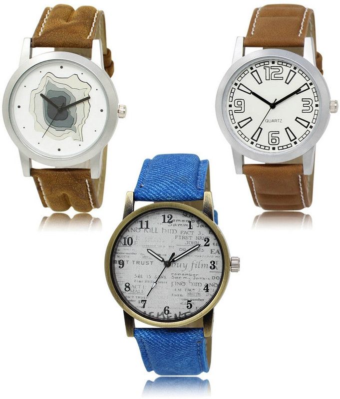 New latest Designer Combo of 3 Analog Watch - For Men LR-09-15-28