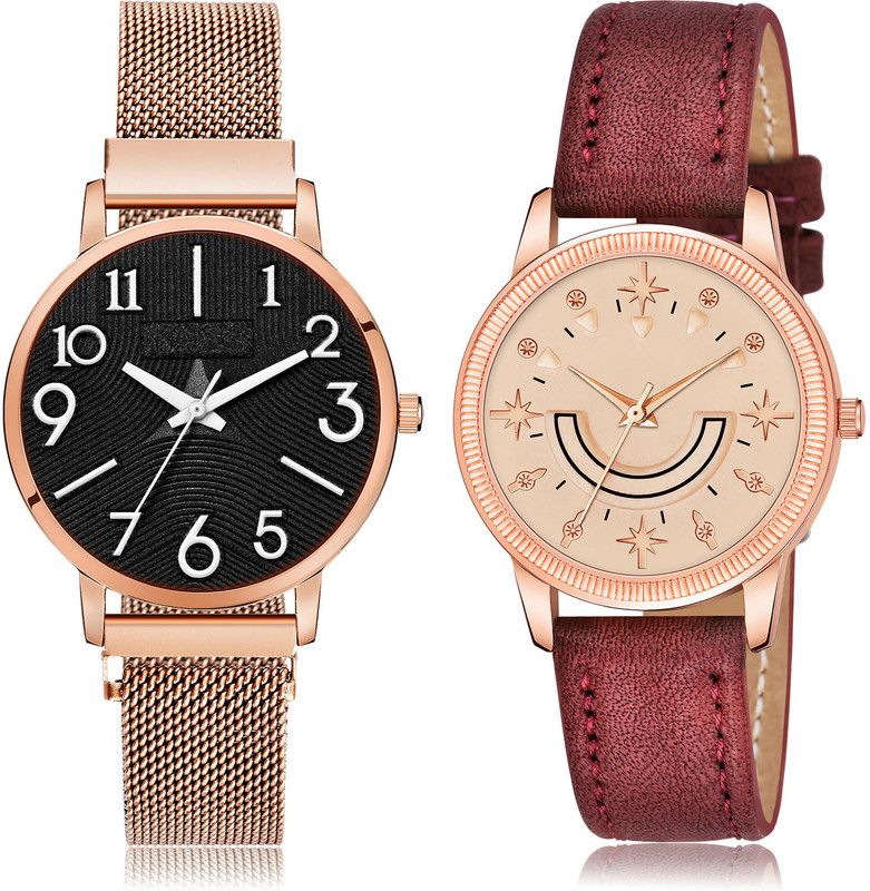 Analog Watch - For Women New Chronograph 2 Watch Combo For Women And Girls - GM242-GW63