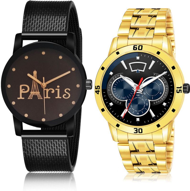 Analog Watch - For Men Brand New Love 2 Watch Combo For Boys And Men - BRM12-(61-S-21)