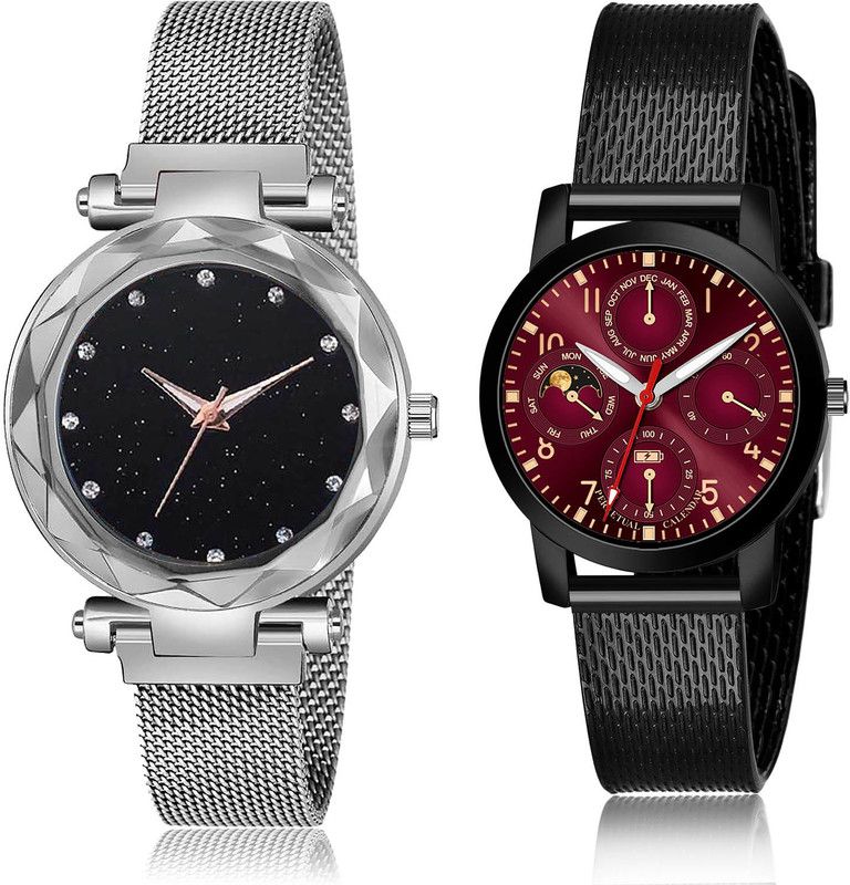 Analog Watch - For Women Latest 3D Design 2 Watch Combo For Women And Girls - GC10-(12-L-10)