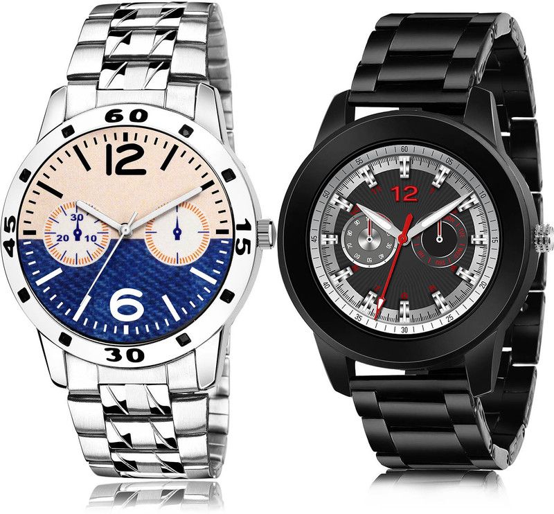 Analog Watch - For Men Contemporary Formal 2 Watch Combo For Boys And Men - B800-(26-S-20)