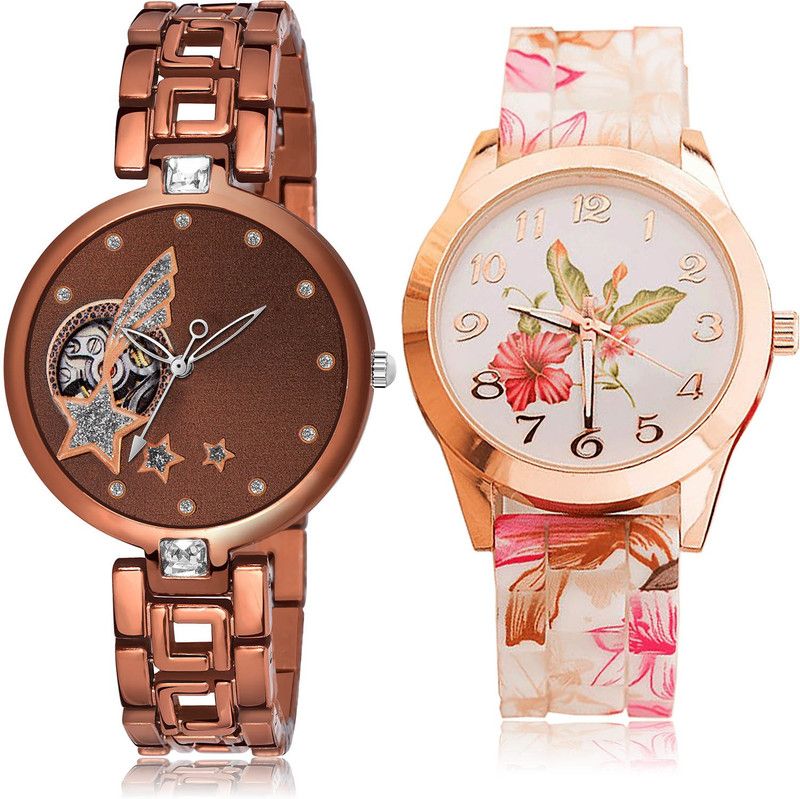 Analog Watch - For Girls Contemporary Present 2 Watch Combo For Women And Girls - G663-G305