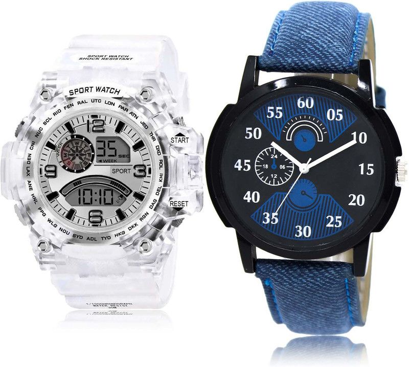 combo watch Analog-Digital Watch - For Boys New Diwali Army Digital Sports 2 Watch Combo For Boys And men - BC31-BL46.2