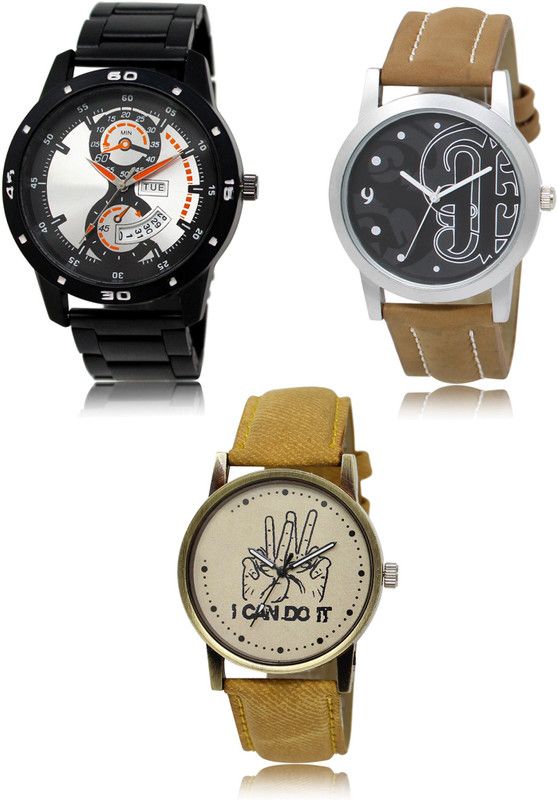 New latest Designer Combo of 3 Analog Watch - For Men 107-14-30