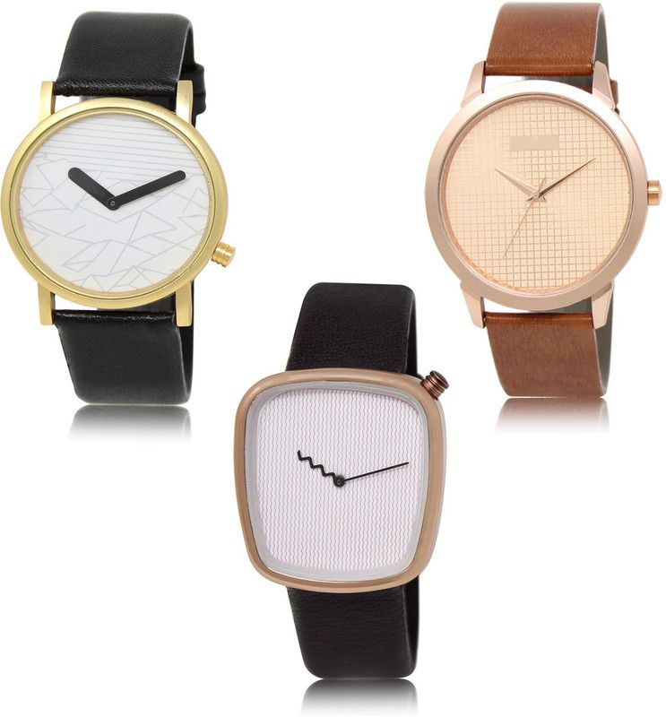 New latest Designer Combo of 3 Analog Watch - For Men LR37-LR34-LR41