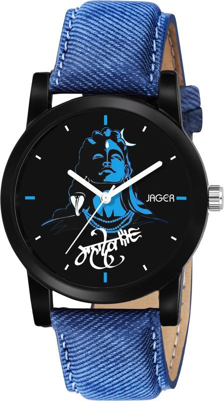 MAHADEV STYLISH LEATHER WATCH SERIES Analog Watch - For Men JGR 34 LORD SHIVA MAHADEV