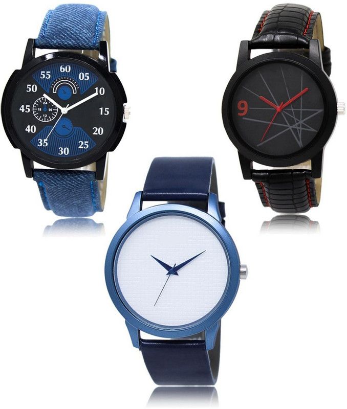 New latest Designer Combo of 3 Analog Watch - For Men -02-08-33