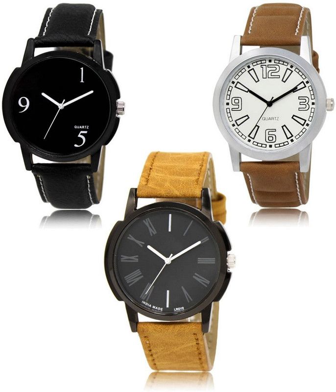 New latest Designer Combo of 3 Analog Watch - For Men LR-06-15-19