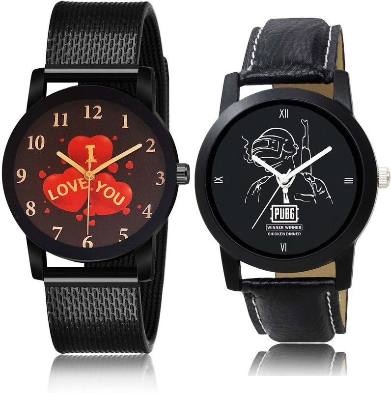 combo watch Analog Watch - For Boys Best Unique I Love You And Military Army 2 Watch Combo For Boys And men - BRM22-BO45