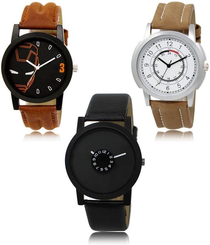 New latest Designer Combo of 3 Analog Watch - For Men LR-04-17-25