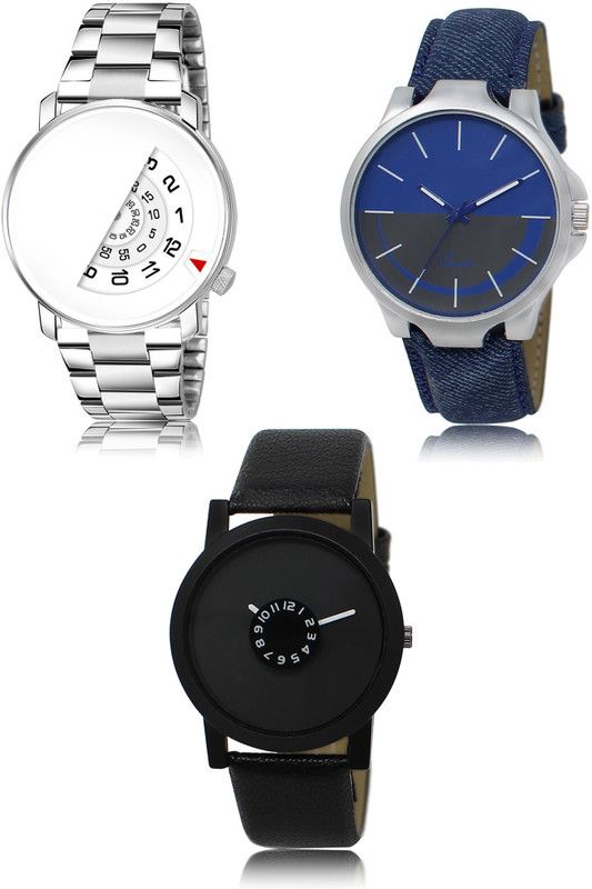 New latest Designer Combo of 3 Analog Watch - For Men 106-24-25