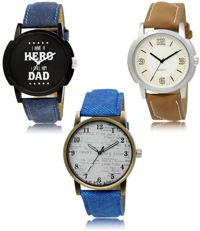 New latest Designer Combo of 3 Analog Watch - For Men LR-07-16-28