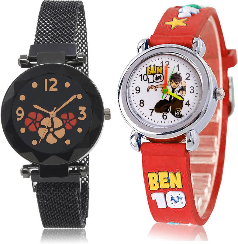Analog Watch - For Girls Classical Heart 2 Watch Combo For Women And Girls - G652-GC119