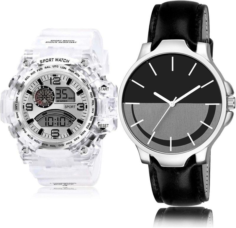 combo watch Analog-Digital Watch - For Men Classical Ethnic Army Digital Sports 2 Watch Combo For Boys And men - BC31-B111