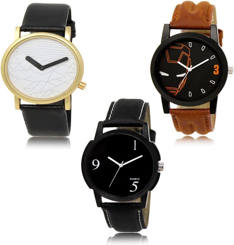 New latest Designer Combo of 3 Analog Watch - For Men LR37-LR04-LR06