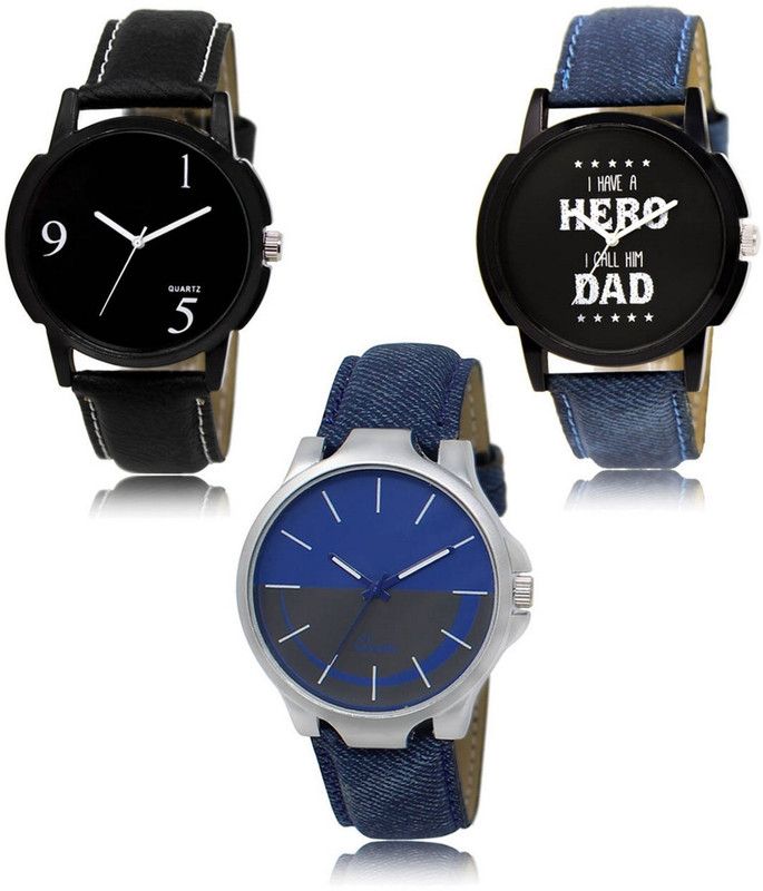 New latest Designer Combo of 3 Analog Watch - For Men LR-06-07-24
