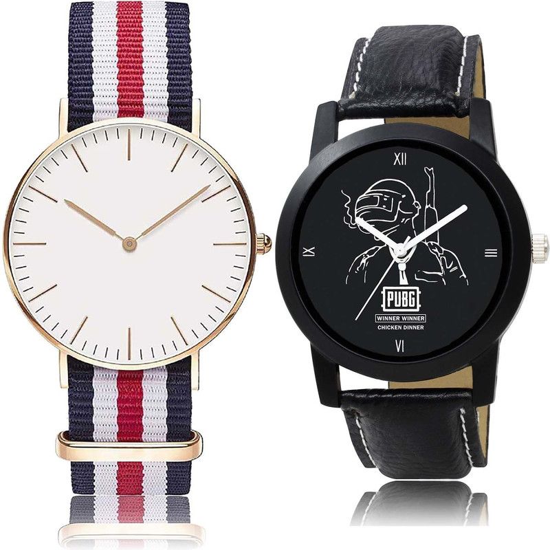 combo watch Analog Watch - For Men & Women Best Love Chronograph And Pubg Military Army Combo Watch For Boys And Men - BC5-BO45