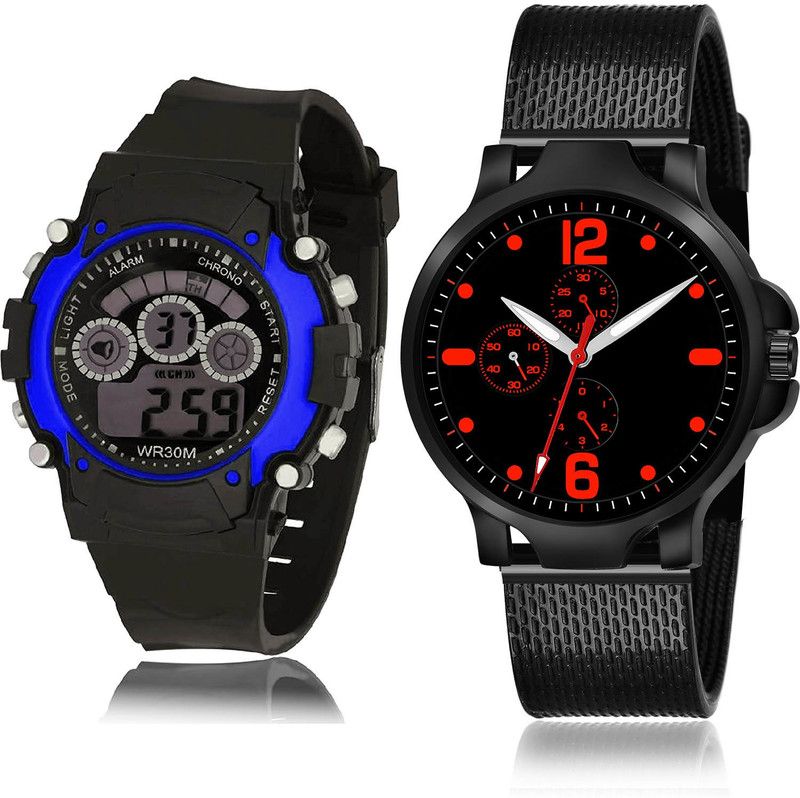 Analog-Digital Watch - For Boys Best Diwali 2 Watch Combo For Boys And Men - B2-(69-S-10)