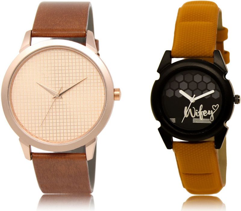 New Latest Designer Combo of 2 Analog Watch - For Couple LR34-LR235