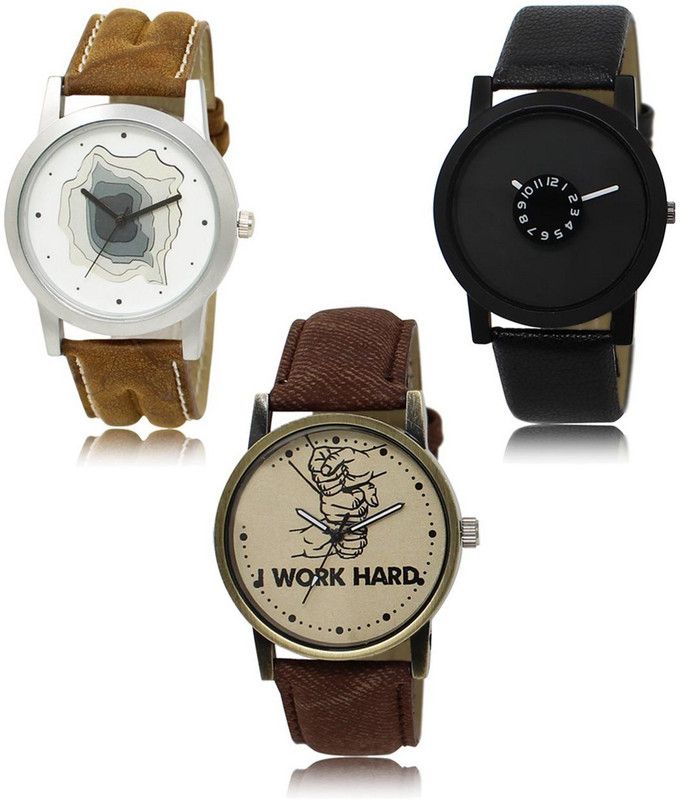 New latest Designer Combo of 3 Analog Watch - For Men LR-09-25-29