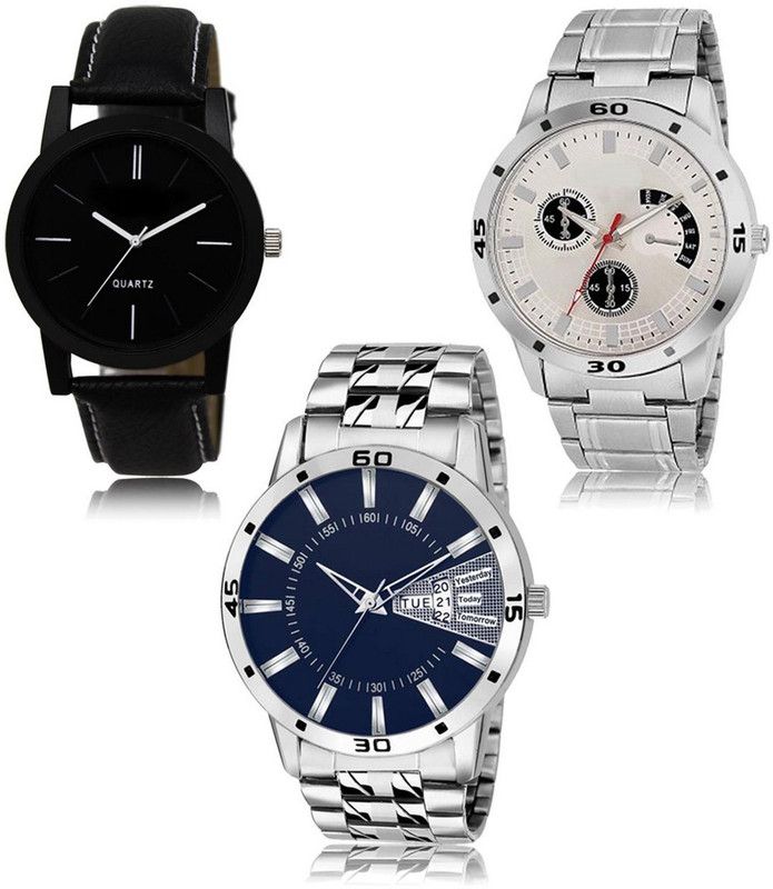 New latest Designer Combo of 3 Analog Watch - For Men LR-05-101-102