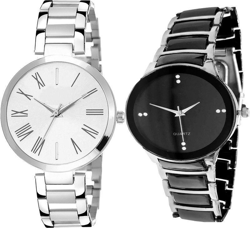 combo watch Analog Watch - For Girls Latest Tread Analogue Silver Color Girls And Women Watch - G300-G207 (Combo Of 2 )