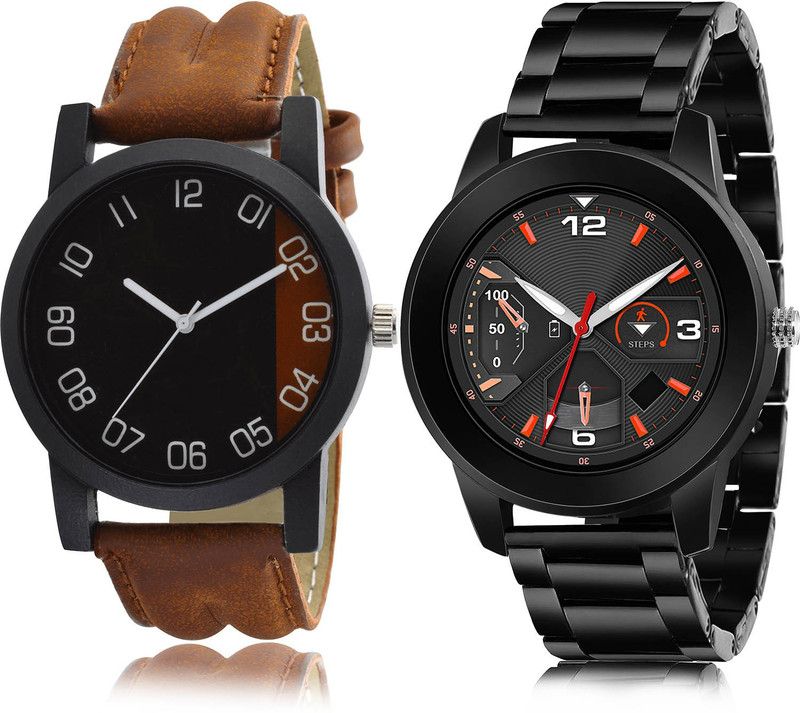 Analog Watch - For Men Modish Diwali 2 Watch Combo For Boys And Men - B36-(40-S-20)