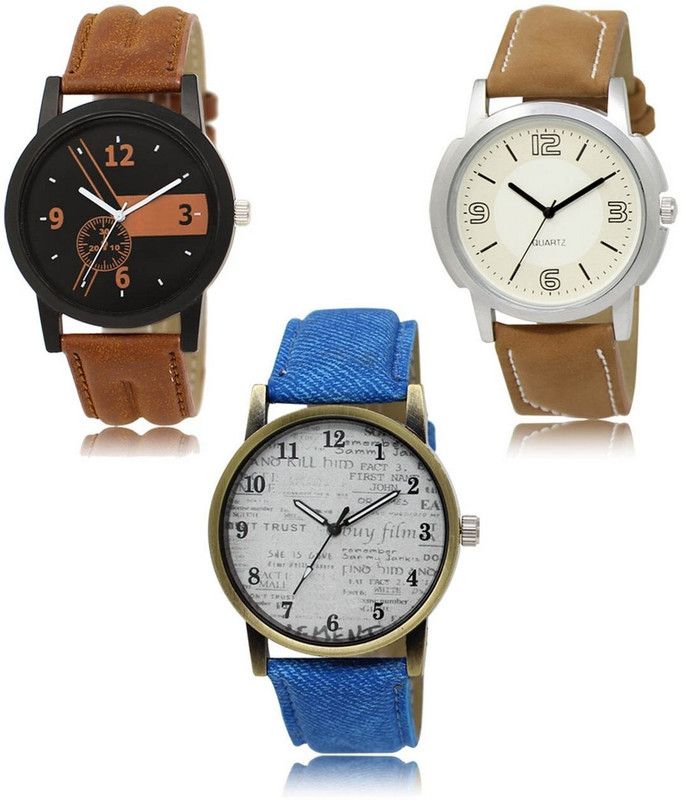 New latest Designer Combo of 3 Analog Watch - For Men LR-01-16-28