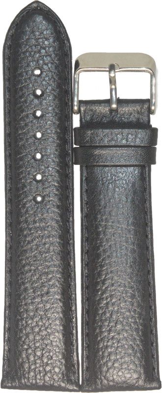 KOLET Dotted Padded G199 22 mm Genuine Leather Watch Strap  (Black)