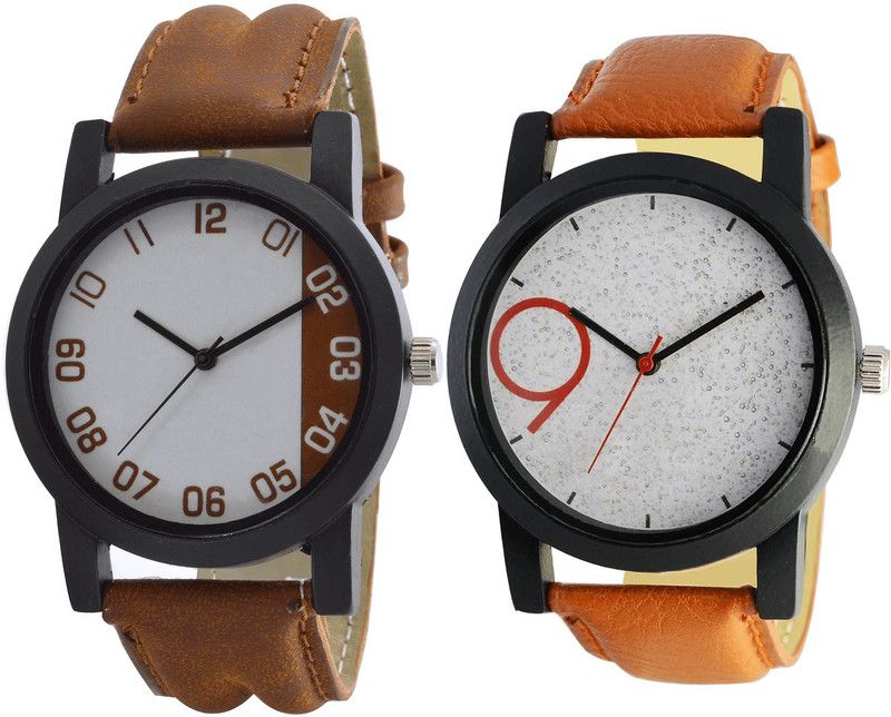combo watch Analog Watch - For Girls Classical Exclusive Analogue Brown Color Boys And Men Watch - B39-B33 (Combo Of 2 )