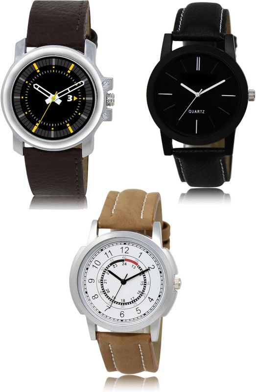 New latest Designer Combo of 3 Analog Watch - For Men 44-05-17