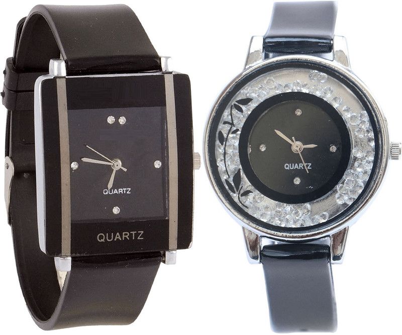 Analog Watch - For Women New Fashion Black Color Combo Watch (G12-G86) For Girls And Women