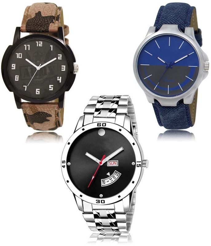 New latest Designer Combo of 3 Analog Watch - For Men LR-03-24-104