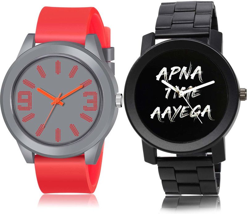 combo watch Analog Watch - For Men Treading Designer Sports And Apna Time Aayega Chain Watch Combo Watch For Boys And Men - BM101-B415
