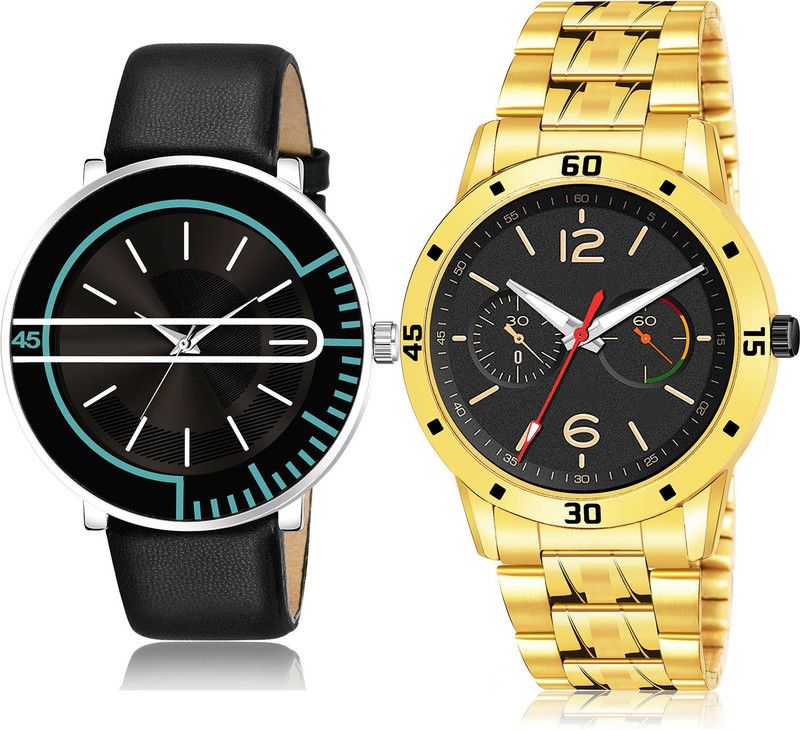 Analog Watch - For Men Contemporary Fashionable 2 Watch Combo For Boys And Men - BL46.72-(64-S-21)