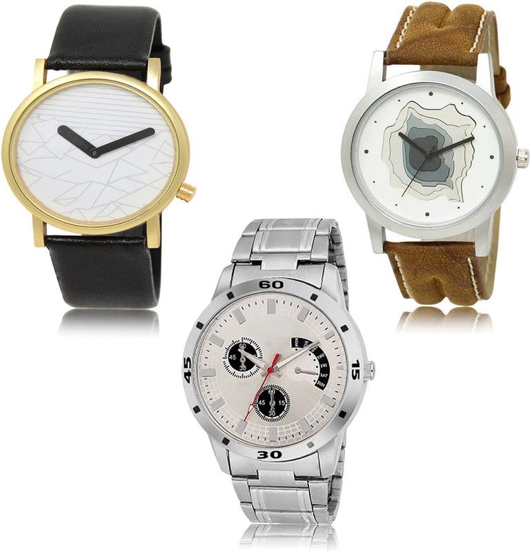 New latest Designer Combo of 3 Analog Watch - For Men LR37-LR09-LR101