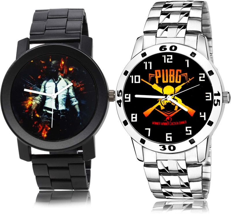 combo watch Analog Watch - For Boys Classical Present Pubg Military Army Chain Watch Watch - B557-B640 (Combo Of 2 )