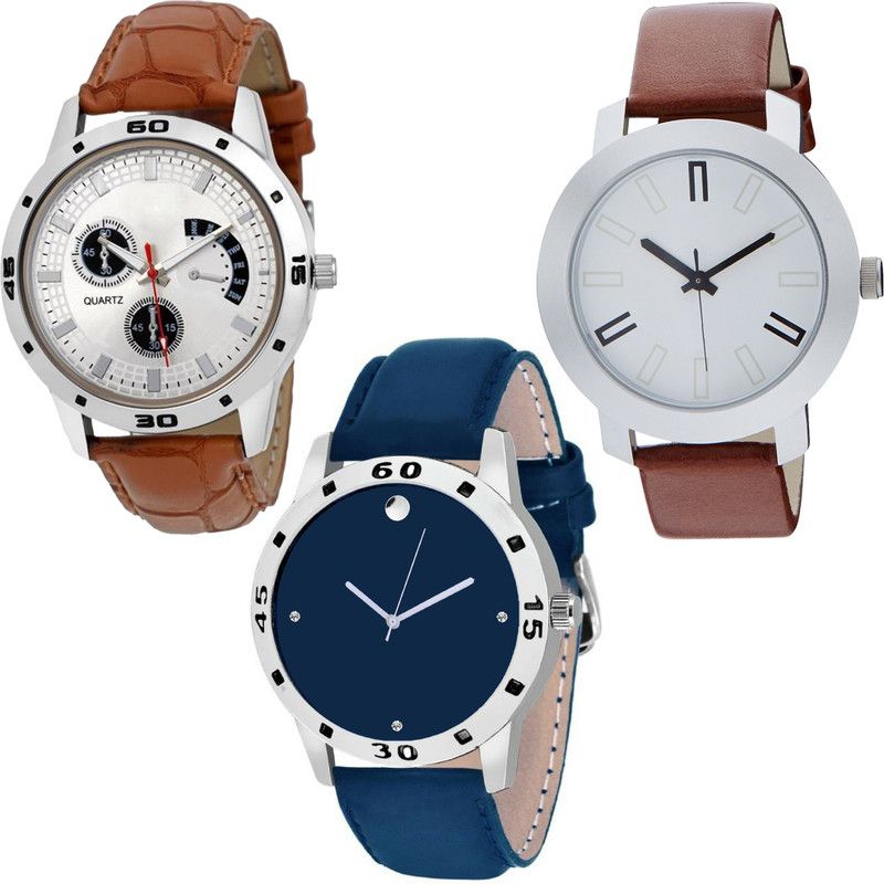 Analog Watch - For Men Men in Style Combo Of S2-03-04-10 Three Awesome Analogue