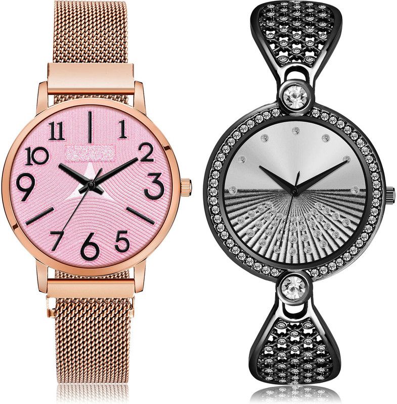 Analog Watch - For Women Treading Quartz 2 Watch Combo For Women And Girls - GM244-GM248