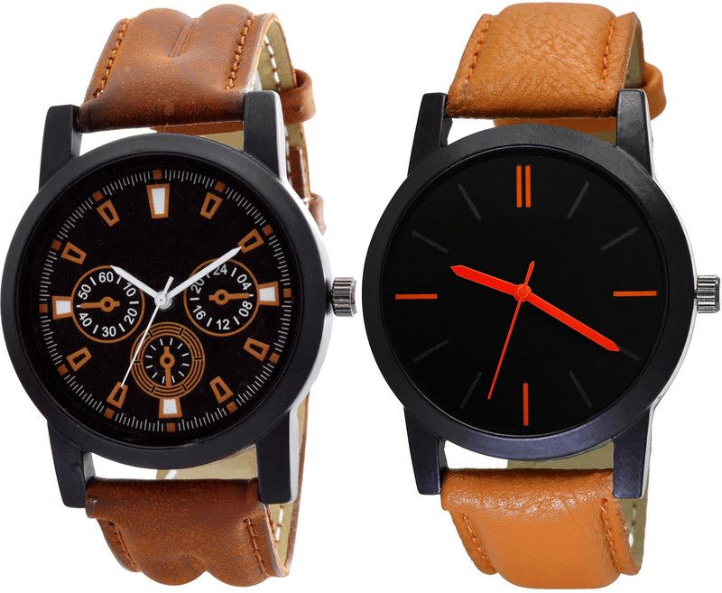 combo watch Analog Watch - For Girls Best Gift Analogue Brown Color Boys And Men Watch - B30-B112 (Combo Of 2 )