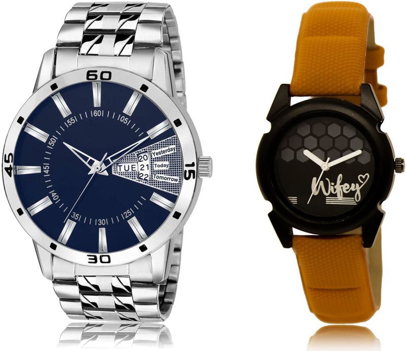 New Latest Designer Combo of 2 Analog Watch - For Couple LR102-LR235