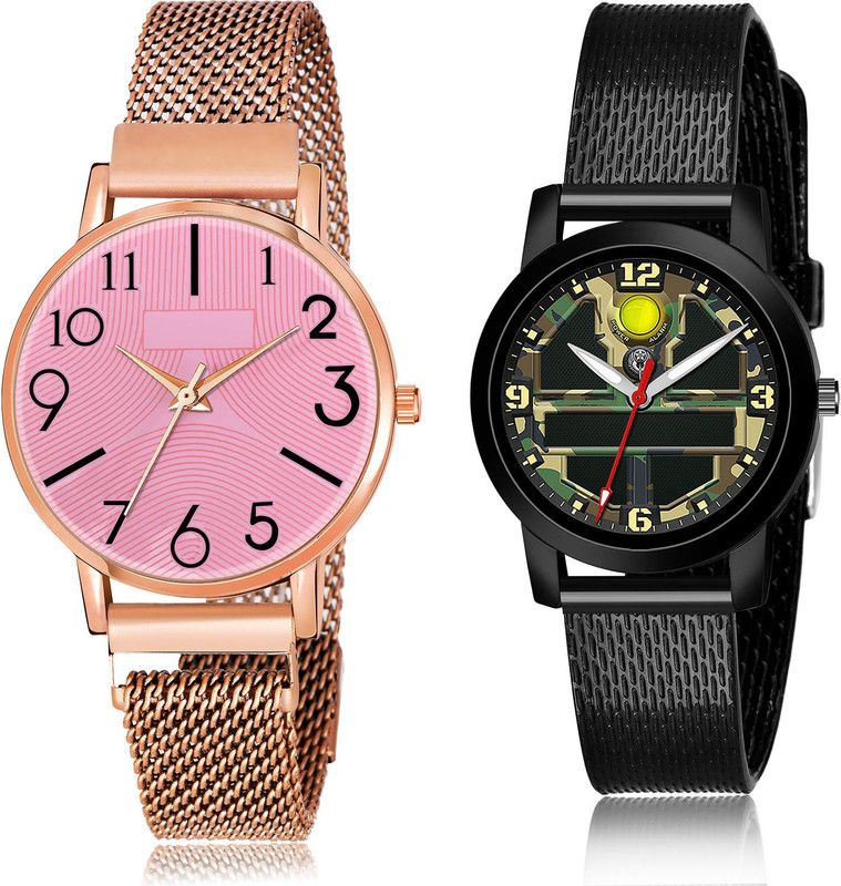 Analog Watch - For Women Best Fancy 2 Watch Combo For Women And Girls - GW62-(34-L-10)