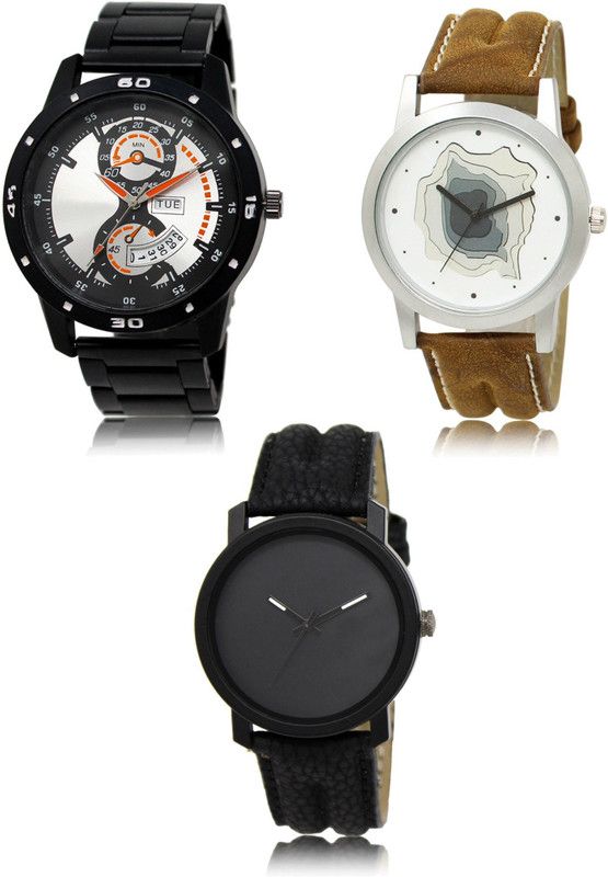 New latest Designer Combo of 3 Analog Watch - For Men 107-09-21