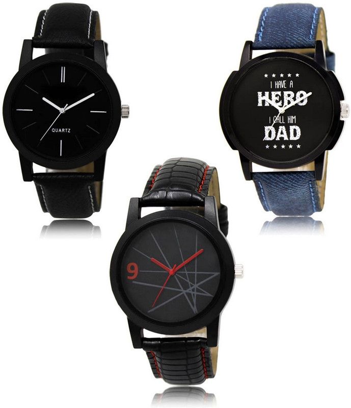 New latest Designer Combo of 3 Analog Watch - For Men LR-05-07-08