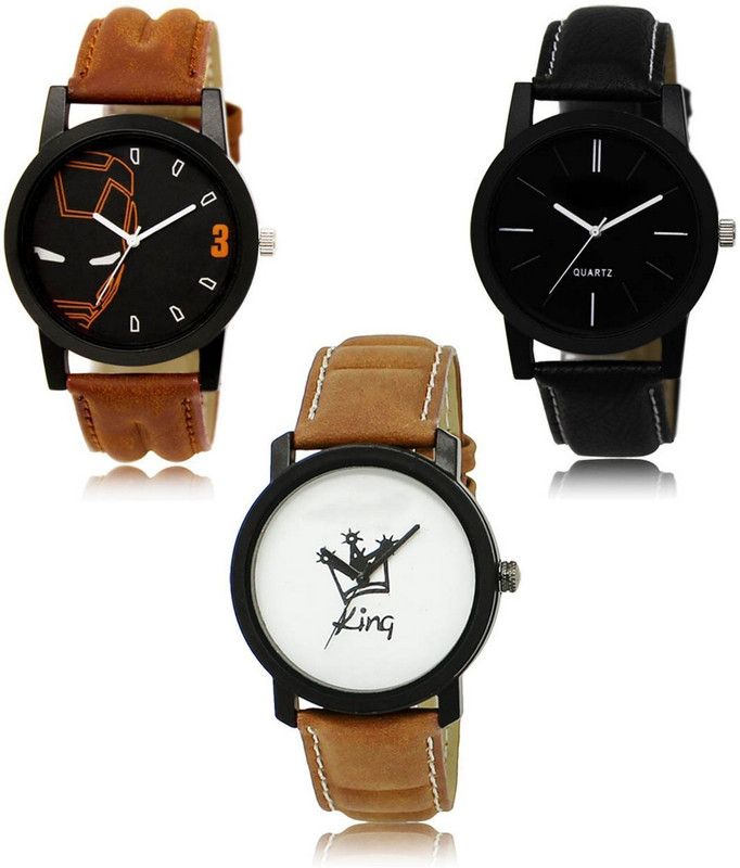New latest Designer Combo of 3 Analog Watch - For Men R-04-05-18