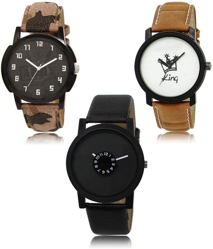 New latest Designer Combo of 3 Analog Watch - For Men LR-03-18-25